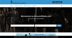 Desktop Screenshot of annuncimoda.com