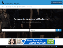 Tablet Screenshot of annuncimoda.com